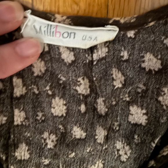 !!Price Drop!! Millibon Brown and White Floral Mini Sundress - Picture 3 of 6